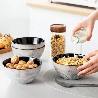 Produktbild von Wiederverwendbares 4-teiliges Servierschalen-Set für Dips, Snacks und Beilagen