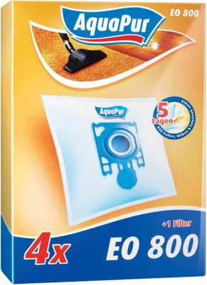 Zdjęcie produktu dla Aquapur worek do odkurzacza 4 worki + 1 filtr powietrza wylotowego EO 800
