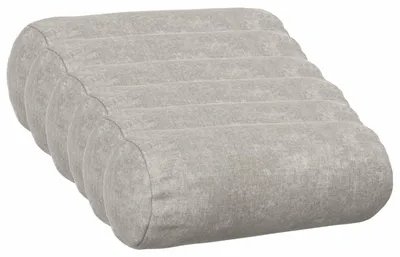 Immagine prodotto di vidaXL, copridivano 6 pezzi, HEERLEN, grigio chiaro, diametro 15 x 40 cm, tessuto in chenille