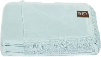 Produktbild von UMIPLED | Kuscheldecke, Sofaüberwurf Decke, Dicke Sofadecke, Couchdecke, Flauschige, Wohndecke für Couch, 150x200cm, 430 g/m2 - Celeste Blue