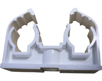 Obrázek produktu pro PVC příchyt dvojitý pro Cu trubku 28 mm