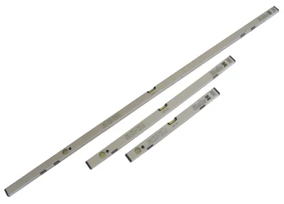 Produktbild von Wasserwaagen Set - 60/100/200 cm magnetisch - mit hoher Genauigkeit (0,5mm/1m)
