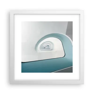 Produktbild von Gerahmtes Poster - Weißer Rahmen - Dreidimensional Modern Spirale - 30x30 cm - Wand Bild - Wanddeko - Wandbilder - Kunstposter - Wandposter - Bilderrahmen - Bilder - Kunstdruck - P2WAC30x30-4693