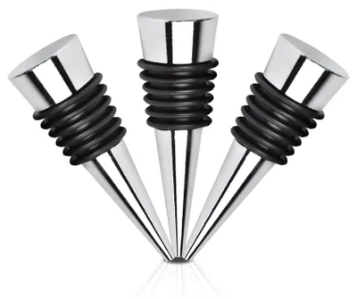 Image de Bouchons pour bouteilles - Lot de 3 pièces - Bouchons pour conserver le vin