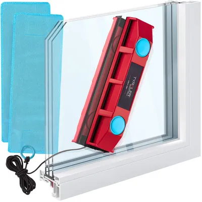 Immagine prodotto di Pulitore magnetico per finestre con doppi vetri, modello D-2