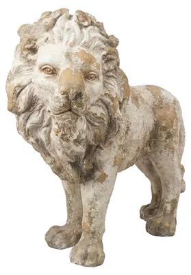 Immagine prodotto di Clayre & Eef: statuetta di leone in Vetroceramica beige