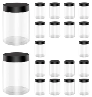 Image de Lot de 20 boîtes de rangement en plastique avec couvercles