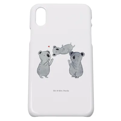Produktbild von Mr. & Mrs. Panda Iphone 10 Handyhülle Koalas Feiern - Weiß - Geschenk, Herz, Hülle, Handy, Familie, X, Geburtstag, Party, Happy Birthday, Cover