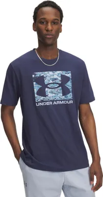 Produktbild von Herren-T-Shirt Under Armour UA ABC CAMO BOXED LOGO SS – blau XL
