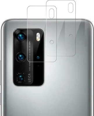 Zdjęcie produktu dla Folia ochronna na aparat do Huawei P40 PRO [2 sztuki] Folia ochronna na aparat Przezroczysta folia ze szkła hartowanego Folia chroniąca przed zarysowaniem tylnej soczewki Osłona obiektywu Phonillico®