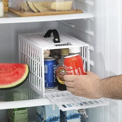Produktbild von GKA Kühlschrankbox Kühlschrankschloß Fridge FOOD SAFE Kühlschrank Tresor Box WG Büro Kühlschrank Box