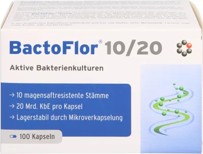 Obrázek produktu pro BactoFlor 10/20 aktivní bakteriální kultury, 100 kapslí