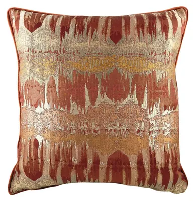 Image de Coussin décoratif en terre cuite avec motif inca