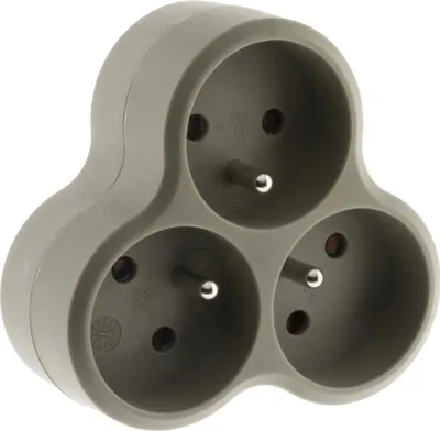Image de Triplite filaire, 3 prises taupe INOTECH