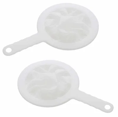 2er-Set Feinsieb 200 Mesh, Kunststoff, 11 cm Ø, rutschfester Griff