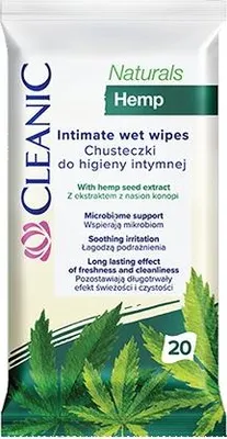 Produktbild von CLEANIC Naturals Hanf-Intimhygienetücher, 1 Packung - 20 Stück