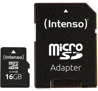 Immagine prodotto di Intenso microSD 16GB CL10 - Intenso 3413470 - (Accessori per PC / Memoria)