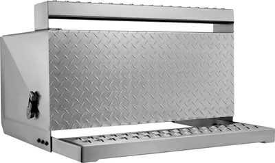 Immagine prodotto di SucceBuy Cassetta per ralle, 790x770x485 mm, cassetta per attrezzi in alluminio con serratura antiurto, cassetta per l'accesso alla cabina di guida, adatta per autocarri a pianale, gru e autoarticolati
