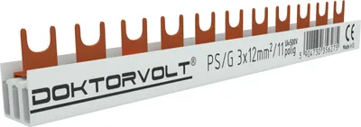 Produktbild von 3P Phasenschiene Gabel 11-polig 12mm? PS/G Schiene Sammelschiene 80A DV