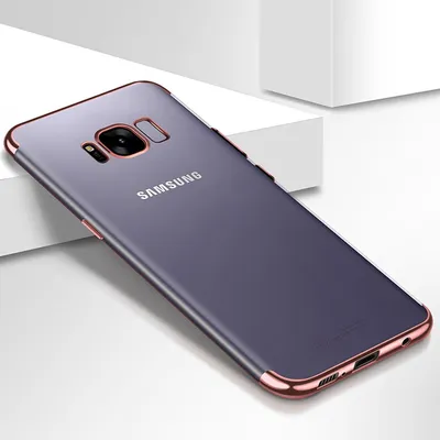 Produktbild von Handy Hülle Schutz Case für Samsung Galaxy S8 Plus Durchsichtig Transparent Rose Pink