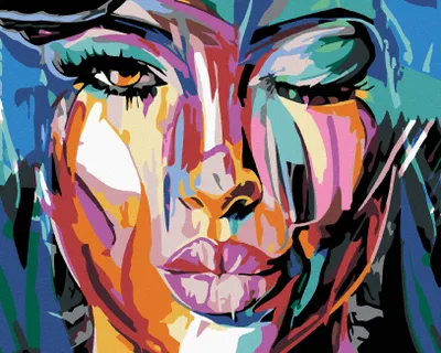 Produktbild von Diamondi - Diamond painting - BEMALTE SCHÖNHEIT, 40X50 cm, ohne Keilrahmen
