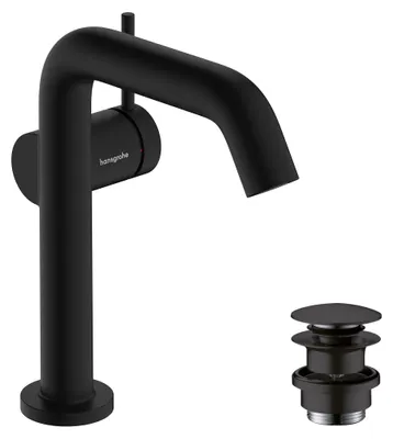 Immagine prodotto di hansgrohe Tecturis S robinetterie de lavabo monocommande 150 Fine CoolStart, EcoSmart+, avec vidage Push-Open, portée 139mm, 73340670, 73340670