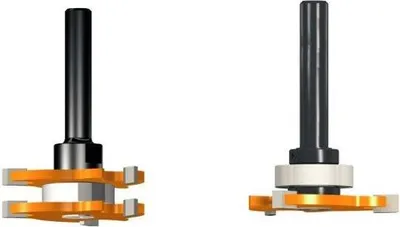 Productafbeelding van CMT / Trn freesbits voor vlakfrezen – bevestiging met moer en lager / schacht Ø 6,8, 12 mm