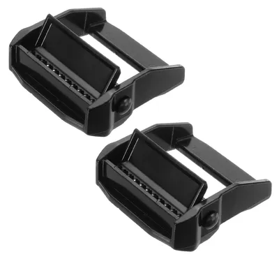 2 Stück Zinklegering-Singelgesp für 50 mm Gurtband, Schwarz