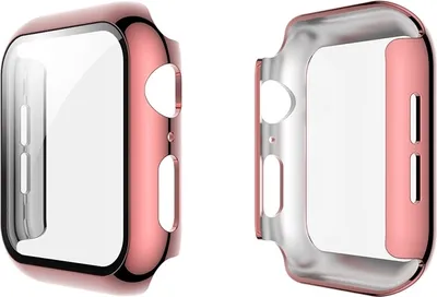 Zdjęcie produktu dla Eko, Etui na Apple Watch 41mm Pełna ochrona ze szkłem hartowanym, różowy