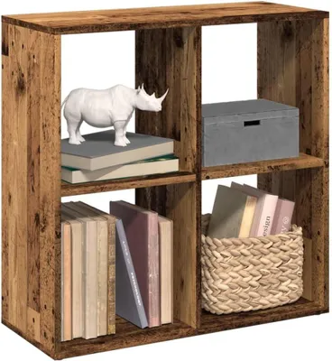 Produktbild von Bücherregal aus Holzwerkstoff, Raumteiler, 69,5 x 29 x 69,5 cm