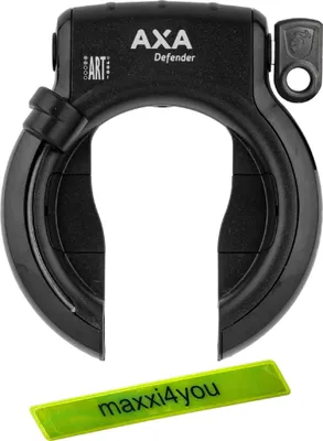 Immagine prodotto di Set di offerte / AXA Defender "Art" serratura telaio nero Pletscher incl. nastro riflettente maxxi4you