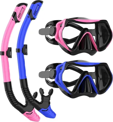 Produktbild von Schnorchelset für Erwachsene mit Tauchbrille und Trocken-Schnorchel