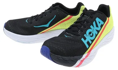 Immagine prodotto di Scarpe da corsa unisex HOKA ROCKET X, colore nero/giallo ocra, taglia 44 EU