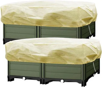 Immagine prodotto di Set per la protezione invernale delle piante da balcone, 100 x 45 x 40 cm, beige, 2 pezzi
