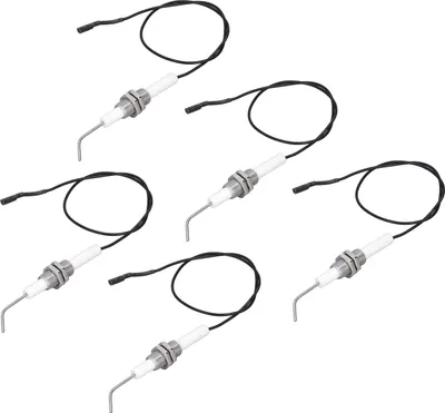 Imagen del producto de 5 electrodos cerámicos para encendido por chispa, con rosca M10, para hornos, compatibles con encendedores piezoeléctricos de botón