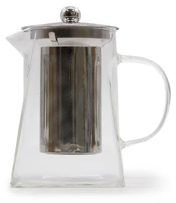 Productafbeelding van Thee kan met glazen infuuser - Torenvorm - 780 ml