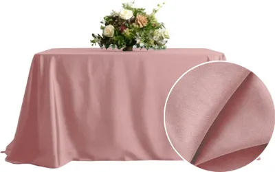 Immagine prodotto di Tovaglia MATT VELVET rosa cipria per tavolo 230x230cm