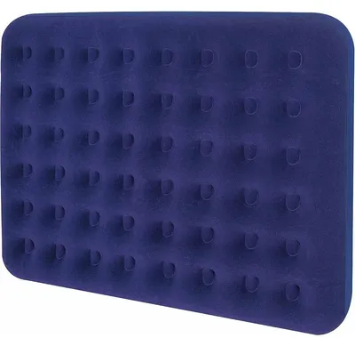 Immagine prodotto di Materassino gonfiabile con pompa e cuscini, Avenli, PVC, 203x152x22 cm, Blu scuro