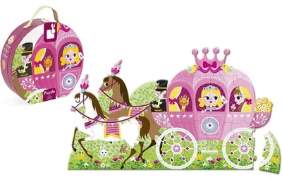 Image de Puzzle le carrosse de la princesse 39 pièces - janod - j02818