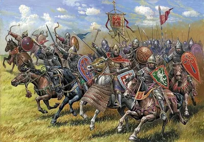 Zdjęcie produktu dla Rosyjscy rycerze konni - Zvezda Wargames (AoB) figurka 8039 1:72