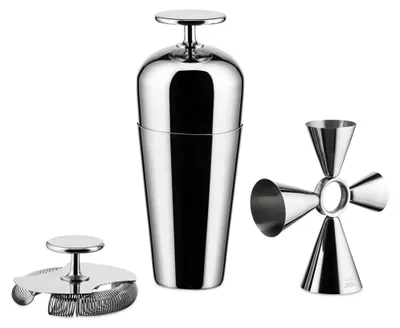 Cocktailset 3-teilig: Shaker, Sieb & Jigger, Edelstahl