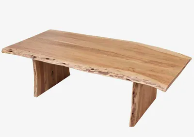 Immagine prodotto di MASSIVMOEBEL24 | tavolino da salotto in legno di Acacia 150x70x45 acacia naturale laccato PURE ACACIA #306