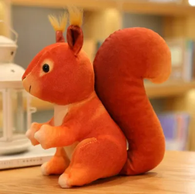 Produktbild von Eichhörnchen Kuscheltier - 25 cm Plüschtier für Kinder süßes Stofftier