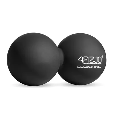 Produktbild von 4FIZJO Doppelter Massageball DOUBLE BALL, für Nacken-, Rücken-, Muskelentspannung, schwarz
