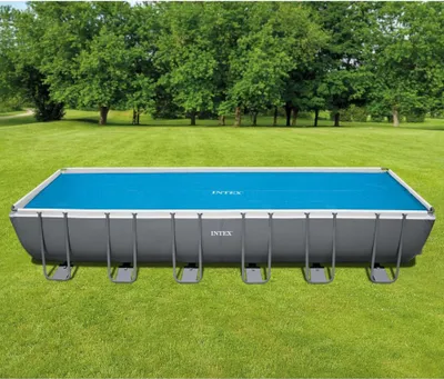 Produktbild von Intex 29027, Pool-Solarabdeckung, Überirdischer Pool, Rechteckig, Blau, Polyethylen, 7160 mm