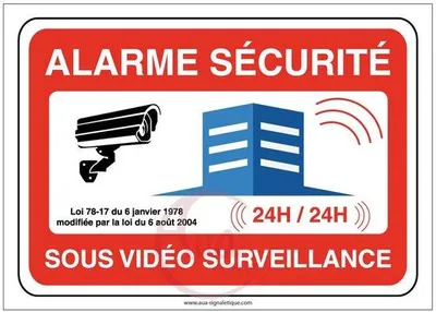 Produktbild von Famanu Alarmbord für Sicherheit - Videobewaking 420 x 300 mm PVC