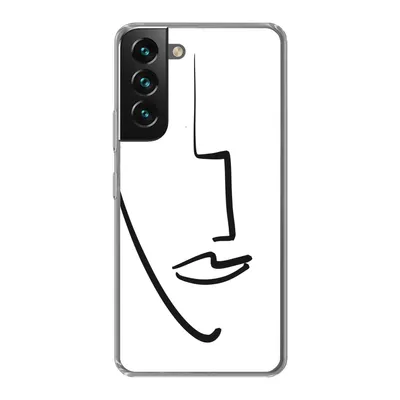 Produktbild von MuchoWow® Handyhülle Schutzhülle Hülle für Samsung Galaxy S22 Gesicht - Frau - Minimalismus Silikon Softcase Handy Hülle - Mobiltelefonhülle