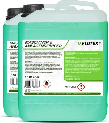 Produktbild von Flotex Maschinen & Anlagenreiniger Konzentrat, 2 x 10L Gegen Öl, Fett und Ruß