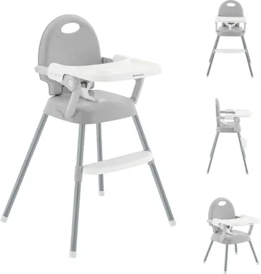 Immagine prodotto di Kikkaboo seggiolone 3 in 1 Spoony, seggiolino, seggiolino booster grigio chiaro