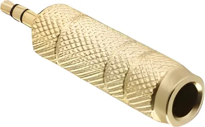 Immagine prodotto di Adattatore jack DELOCK 3,5 mm -> 6,3 mm St/Bu oro